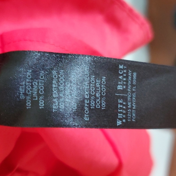 NEW WHBM Watermelon Removable Strap Eyelet Fit-and-Flare Dress - Picture 12 of 13